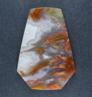 Dramatic designer cabochon of Bird of Paradise Plume  #21514