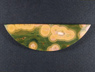 Colorful Green and Orange Ocean Jasper Designer Cabochon  #21518