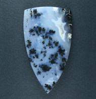 Exceptional Marfa Black Plume Agate Designer Cabochon  #21538