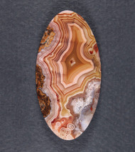 Gorgeous Laguna Agate Designer Cabochon- Orange and Pink   #21544