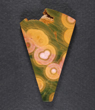 Colorful Green and Orange Ocean Jasper Designer Cabochon  #21546