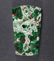 Gorgeous DeGrussa Malachite and Chrysocolla Cabochon -w- Druzy  #21555