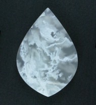 Intricate White Ochoco Tube Agate Designer Cabochon  #21563