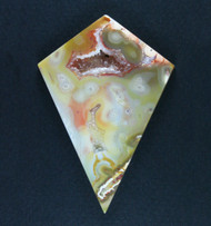 Colorful Indonesian Tube Agate Designer Cabochon  #21579