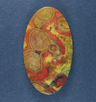 Red and Gold Morgan Hill Poppy Jasper Designer Cabochon  #21627