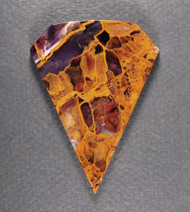 Gorgeous Golden Amethyst Cabochon- Purple w Gold  #21630