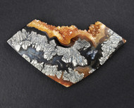 Big Beautiful Indo Marcasite in Agate Designer Cabochon   #21631