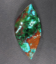 Gorgeous Degrussa Malachite and Chrysocolla Cabochon  #21640