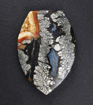 Beautiful Indo Marcasite in Agate Designer Cabochon   #21655