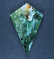 Dramatic Green and White Ocean Jasper Designer Cabochon  #21716