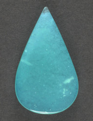 Bright Blue Gem Chrysocolla in Agate Cabochon 13632