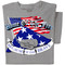 Home of the Free Because of the Brave | Personalized T-shirt | Sport Gray T-shirt