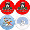 Christmas Variety Pack | Sandstone Ceramic Coasters | 4 Pack