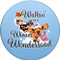 Walkin' in a Wiener Wonderland Sandstone Ceramic Coaster | Front View