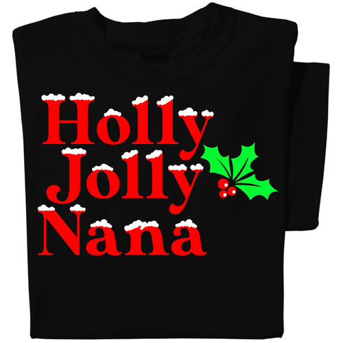 Personalized Holly Jolly Christmas T-shirt