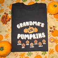 Grandma's Lil Pumpkins Shirt | Halloween Tee | Witch | Goblin | Spooky | Family | Personalized Halloween Gift