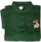 Feed the Birds Embroidered Sport Shirt - green 