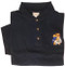 Feed the Birds Embroidered Sport Shirt - navy