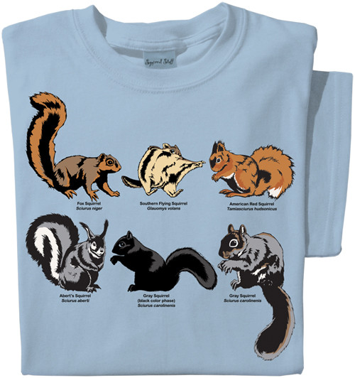 Field Guide to Squirrels T-shirt | Educational Squirrel Tee