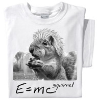 E=mcSquirrel T-shirt | Funny Einstein Squirrel Tee