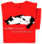 Ask Not Cat T-shirt (red)