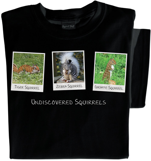 Undiscovered Squirrels T-shirt | Funny Squirrel Tee