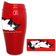 Ask not what your cat can do for you... Tumbler | Travel Mug