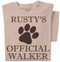 Official Dog Walker | Personalized Dog T-Shirt | Natural (tan)