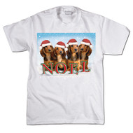 Christmas Dachshund Puppy T-shirt | Noel Puppies