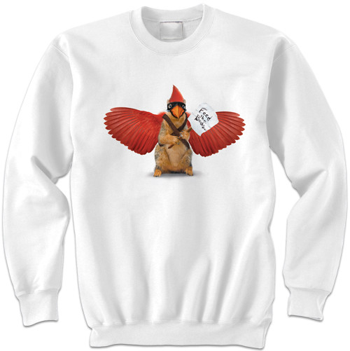 Feed the Cardinal Sweatshirt | Funny Squirrel Sweatshirt