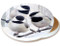 Winter Chickadee Sandstone Ceramic Coaster | Image shows front and cork back