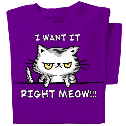 meow tee shirts