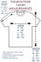 ThinkOutside Unisex T-shirt Size Chart
