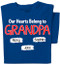 Our Hearts Belong to Grandpa Personalized T-shirt