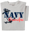 Navy Grandpa T-shirt | Gray Tee