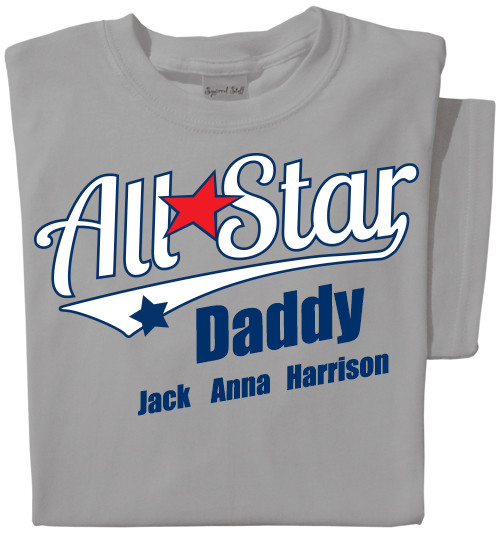 Allstar Daddy Personalized T-shirt