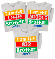 I'm the Little / Middle / Big Brother Toddler & Youth Kids T-shirt