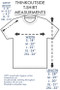 ThinkOutside T-shirt Size Chart