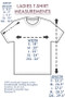 ThinkOutside Ladies T-shirt Size Chart