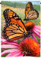 Monarchs on the Glade | Butterfly Garden Flag | 12" x 18" | Jim Rathert