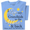 I Love my Grandkids to the Moon and Back | blue | customizable tee