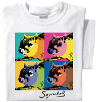 SqWarhol T-shirt | Squirrel Funny | White Tee