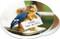 Feed the Birds Sandstone Ceramic Coaster | Image shows front and cork back