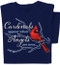 Cardinals appear when Angels are Near T-shirt |  Inspirational Bird Tee