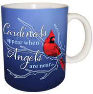 Cardinals are Appear when Angels are near Mug | Inspirational Bird Mug