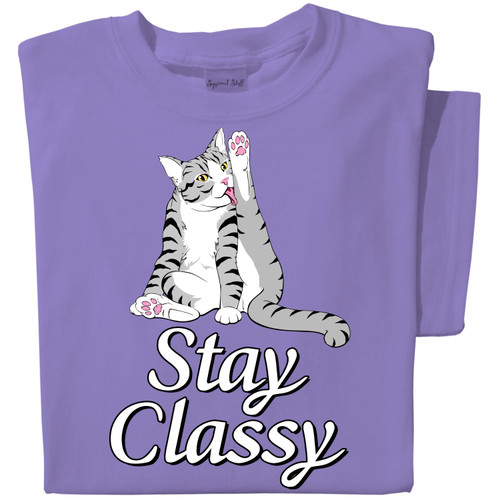 Stay Classy T-shirt | Funny Cat T-shirt