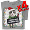 I knocked over the xmas tree T-shirt | x4 Family Pack | SIZE LARGE ONLY
