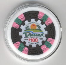 Dunes Hotel and Country Club Las Vegas Poker Chip Card Guard Casino $100 WSOP