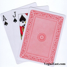 Giant 7" x 5" Plastic Coated Large Playing Cards Poker Jumbo Red Deck