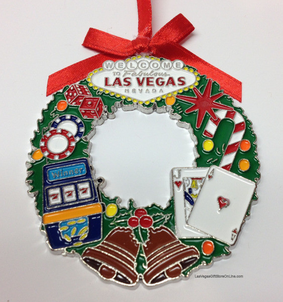 Pottery Barn Las Vegas Sign Casino Christmas Tree Ornament Holiday NWOT!